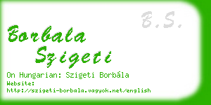 borbala szigeti business card