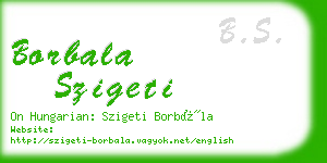 borbala szigeti business card